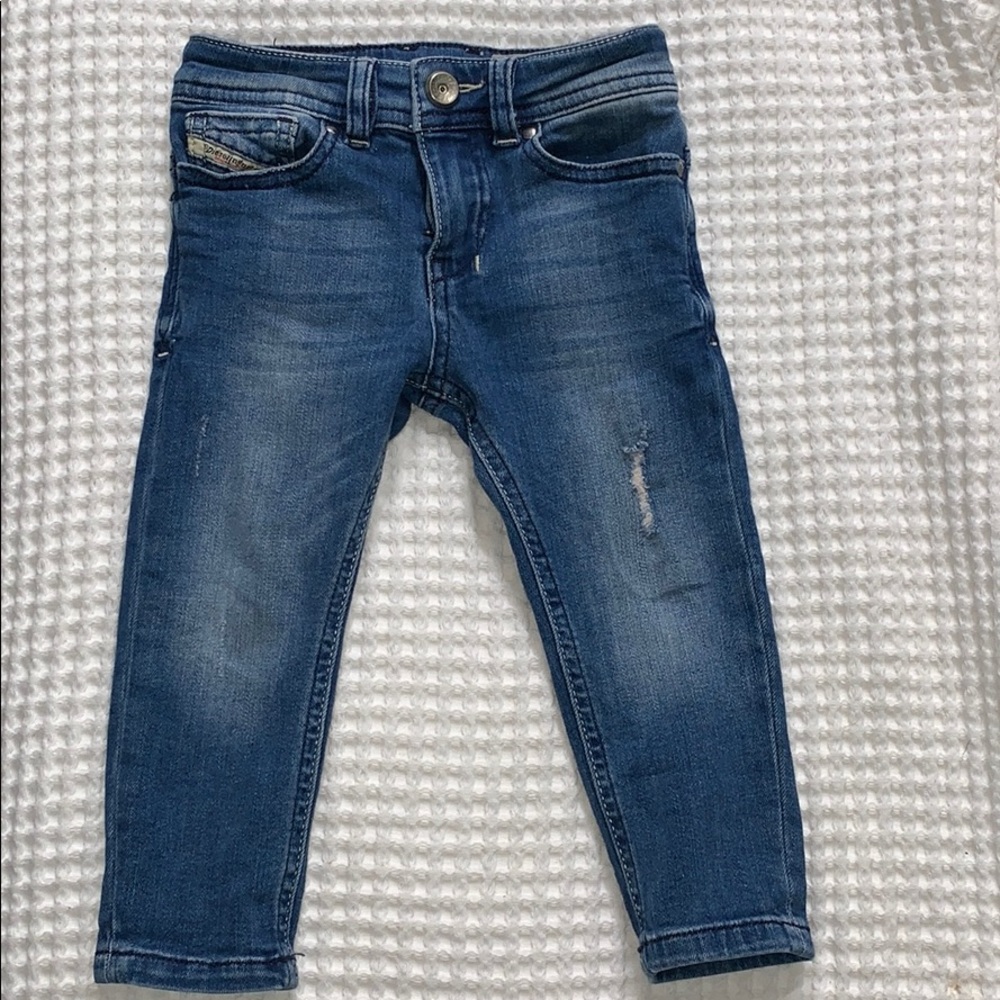 distressed toddler diesel jeans